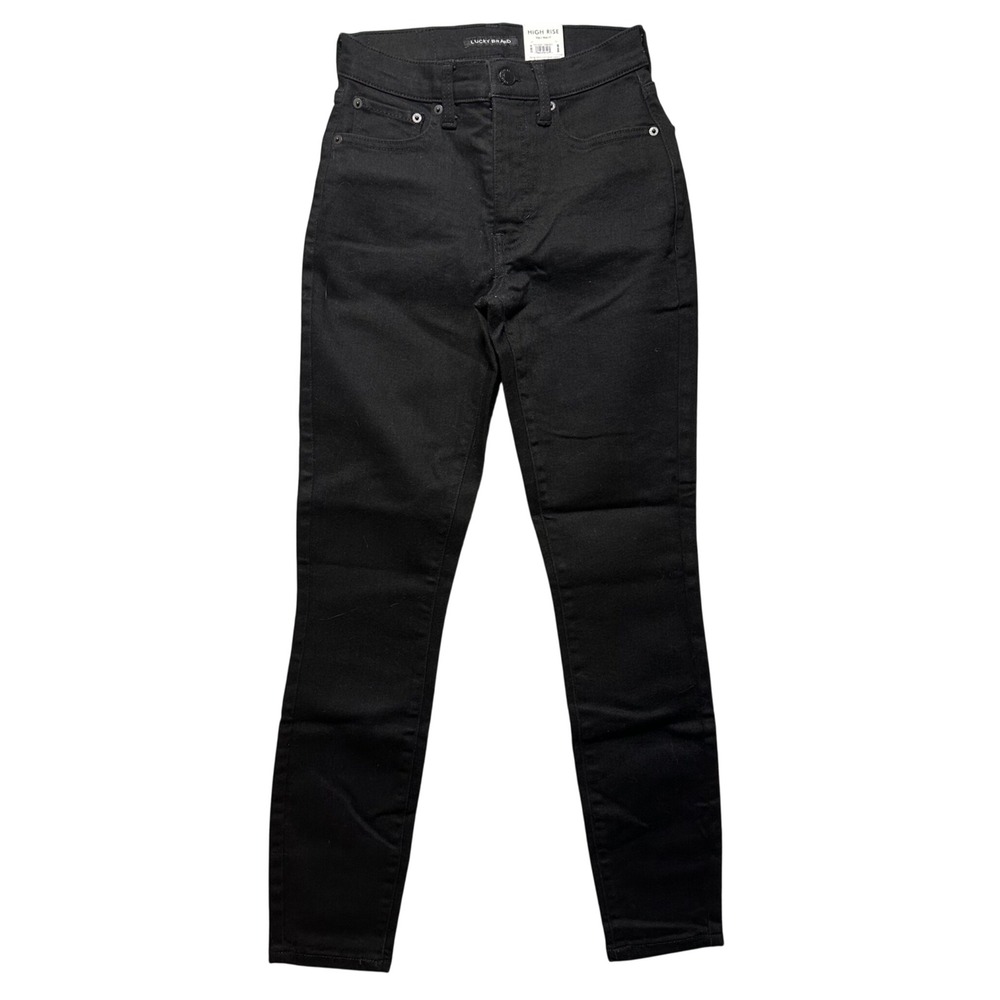 Lucky Brand Bridgette High‎ Rise Skinny Black Jeans Womens 2 26 R
